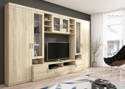 Produktbild von Wandschrank London LPM1 Fronten MDF SONOMA EICHE / Korpus Laminat SONOMA EICHE