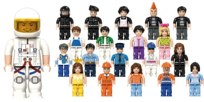 Produktbild von Eduplay Bausteine Minifiguren 20 Stück Spielfiguren