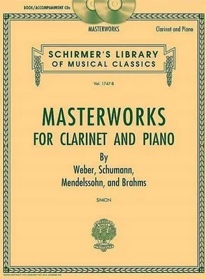Obrázek produktu pro Masterworks for Clarinet and Piano Book/Online Audio
