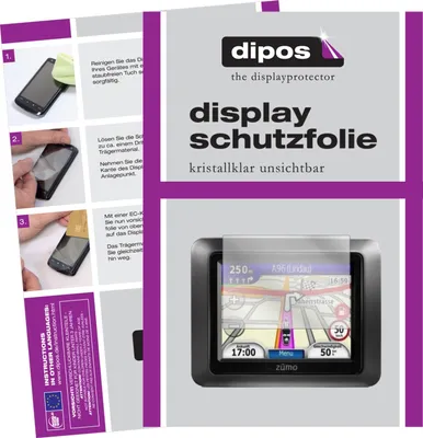 Produktbild von 3x Schutzfolie für Garmin zumo 210 klar Displayschutzfolie Folie Display Schutz dipos
