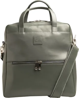 Produktbild von Exacompta Laptoprucksack Lady Exactive, Leder, 33x35x16 cm - Grau - 17236E