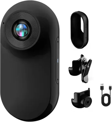 Produktbild von LIROPAU 360° Action Kamera, Mini Action Cam1080P Speicherkarte Helmkamera
