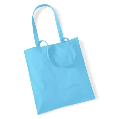 Produktbild von Westford Mill Promo Einkaufstasche, 10 Liter (2 Stück/Packung) BC4510 (Einheitsgröße) (Surferblau)
