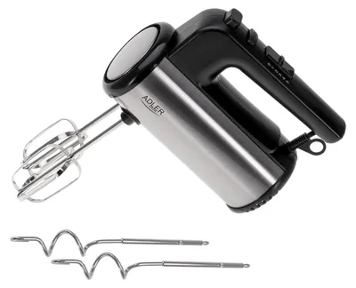 Image de Adler Hand mixer | AD 4232 | Hand Mixer | 900 W | Number of speeds 5 | Turbo mode | Black/Stainless Steel
