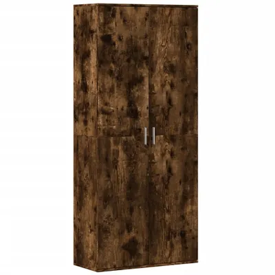 Zdjęcie produktu dla vidaXL Highboard dąb wędzony 80x35x180 cm materiał drewnopochodny