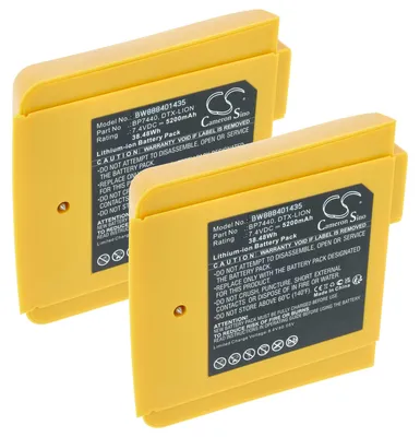Produktbild von vhbw 2x Akku Ersatz für Fluke DTX-LION, BP7440 für Messgerät (5200 mAh, 7,4 V, Li-Ion)