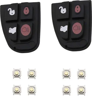 Produktbild von Automatik Tastenabdeckungsatz Schwarz - Online Bestellen - Tastenbedienung Ersatz - Reparaturkoffer für Tasten - Ersatztastensatz für Reparaturzwecke