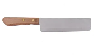 Produktbild von 052 Thailand Küchen-Messer mit Holzgriff 28 cm, 4,5 cm breit, Fleisch Gemüse Messer rostfrei, AAF Nommel ®