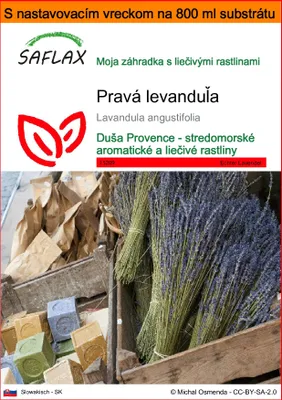 Obrázok produktu pre SAFLAX Garden in the bag - pravá levanduľa - Lavandula angustifolia - 150 Semená - S pestovateľským substrátom v praktickom samostaviteľnom vrecku