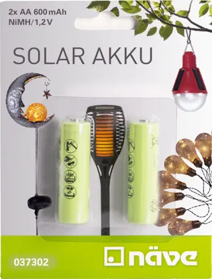 Image de Näve Akku AA NiMh 1,2 V/600 mAh 2er Set