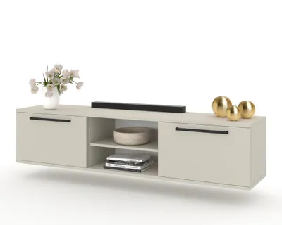Produktbild von Fernsehschrank TV-Lowboard KING HÄNGEND MIT GRIFFEN Cashmere/Cashmere 120cm