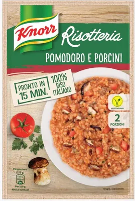 Produktbild von 6x Knorr Risotto Tomaten und Steinpilze Reis 175g 100% italienisch Fertiggerichte