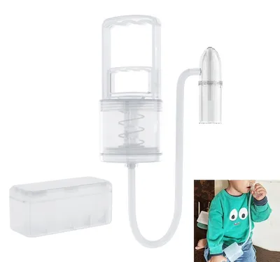 Produktbild von Baby Nasensauger, tragbarer Handsauger, weicher Silikon-Nasenreiniger für Babys und Kleinkinder, Unterdruck-Prinzip