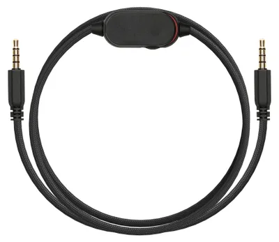 Produktbild von kwmobile Kopfhörerkabel für Alienware AW920H / AW720H / AW310H / AW510H / AW988 - Ersatz Kabel 100 cm Mikrofon Lautstärkeregler - 3.5mm Klinke