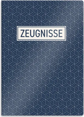 Produktbild von certificatenmap mit DIN A4 Motiv, robuste Dokumentenmap, Schubfachmap für Zertifikate - 20 robuste Einstechfächer - für Kinder, Jugendliche, Studenten, Mädchen, Jungen (Motiv abstrakte Geometrie)