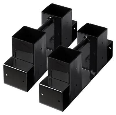 Produktbild von Wiltec Holzstapelhilfe für Kaminholz im 2er Set, 335 x 85 x 130 mm, Brennholz Stapelhilfe Gestell für Feuerholz und Brennholz, Holzhalter