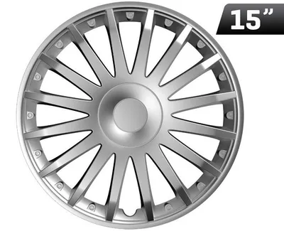 Zdjęcie produktu dla Kołpaki Crystal silver 15", 4 szt.