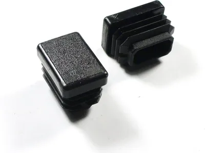 Zdjęcie produktu dla Ajile, 4 sztuki, prostokątna zaślepka lameli 30x20 mm (grubość ścianki 1,0,2,5 mm), czarna, EPH107x4