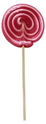Produktbild von Spiral Lolly Girl rosa weiß großer Lutscher mit Kirschgeschmack 80g