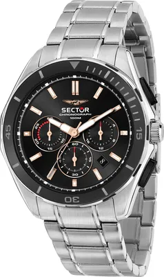 Produktbild von Sector Armbanduhr Herren Chronograph Edelstahl Fashion Uhr silber USE73636001