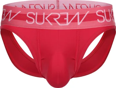 Image de SUKREW - Sous-vêtement Slips Hommes - V-Brief Deep Coral - 1x Taille S