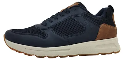 Image de Chaussures Rieker Almada/Knittech20/Auxerre pour femmes, chaussures à lacets, couleur bleue, style décontracté