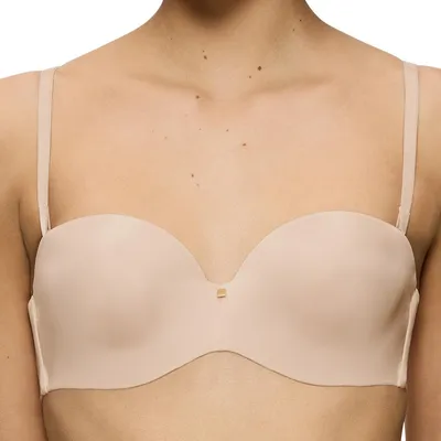 Immagine prodotto di Triumph Body Make-Up Essential WDP Reggiseno con coppa senza spalline Coppe leggermente imbottite con ferretti modellanti, Sensazione di freschezza e asciutto sulla pelle, Parte laterale con bordi senza cuciture