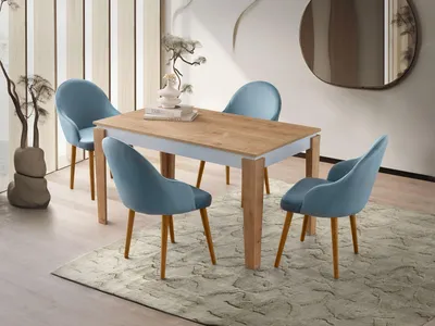 Immagine prodotto di Skye Decor, Asos - 2971, tavolo da pranzo, rovere, truciolare, 140 x 75 x 80 cm