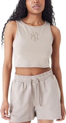 Produktbild von New Era Ladies Crop Tank Top New York Yankees ash - L