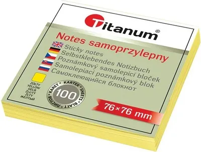 Image de Notes samoprzylepny 76x76mm Titanum