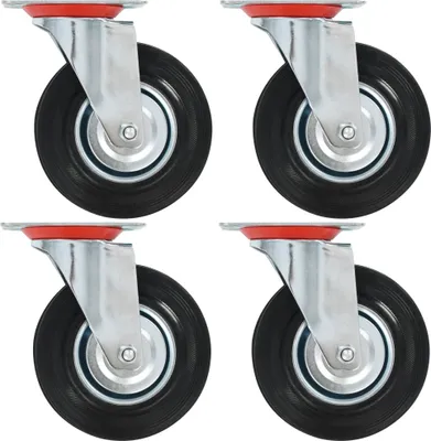 Produktbild von The Living Store Lenkrollen 4 Stk. 125 mm