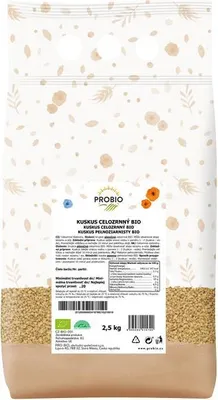 Obrázek produktu pro GASTRO - Kuskus semolinový celozrnný BIO 2.5 kg PROBIO