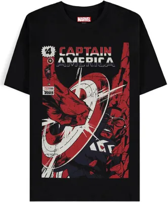 Produktbild von Captain America T-Shirt Herren Brave New World - Retro schwarz L