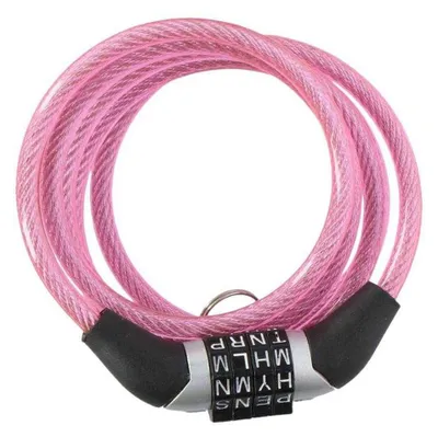 Produktbild von Dunlop - Fahrrad-Kettenschloss, Spirale PP7589 (Einheitsgröße) (Pink)