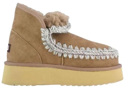 Image de Bottines MOU Mou Mini Eskimo Platform Boot Dark Stone pour Femme