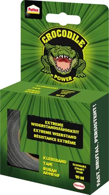 Productafbeelding van Pattex PCTB1 Crocodile Power plakband, 26 mm x 10 m, zwart