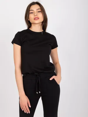 Produktbild von Basic Feel Good Kurzarm-T-Shirt für Frauen Latifa schwarz S