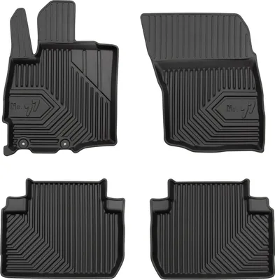 Image de Tapis de sol pour Mitsubishi Outlander III 2012-2022 sauf PHEW TPE Noir 4Pcs
