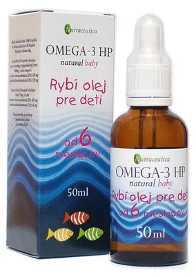 Obrázok produktu pre Rybí olej - OMEGA 3 HP natural pre deti - 50ml - Rybí olej baby OD 6 mesiacov