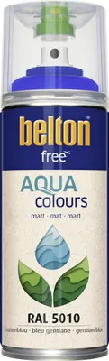 Produktbild von belton free Lackspray AQUAcolours 400 ml enzianblau matt