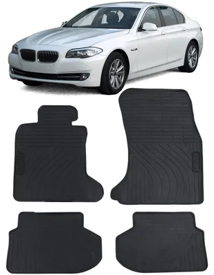 Obrázok produktu pre Podlahové rohože do vozidla BMW F10 (limuzína) a F11 (touring) modely 2010-2016, kvalitná guma