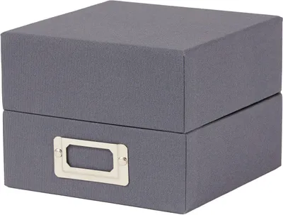 Immagine prodotto di HNFD Scatola per foto Sawala 10x15 cm in lino grigio per un massimo di 700 foto