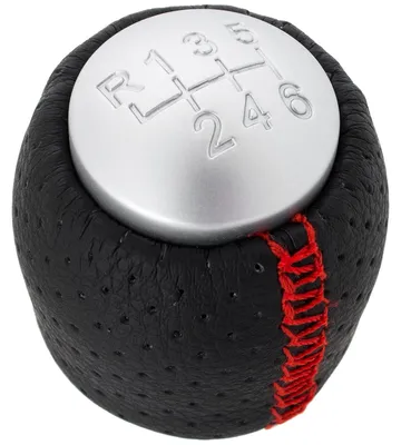 Immagine prodotto di Pomello del cambio nero con cucitura rossa, a 6 marce, per Alfa Romeo 147, 156, 159, Brera, GT, Spider