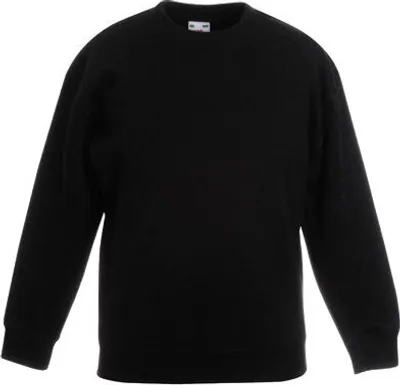 Produktbild von Fruit of the Loom - Kids Premium Set-in Sweat - Black - 104