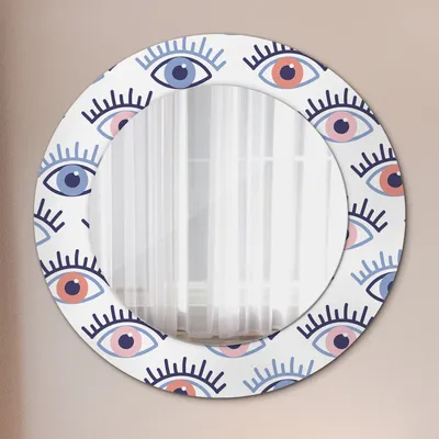 Produktbild von Spiegel - Mirror zum Wandspiegel Schlafzimmer – Schminkspiegel- modern Augen Stil- Ø60cm