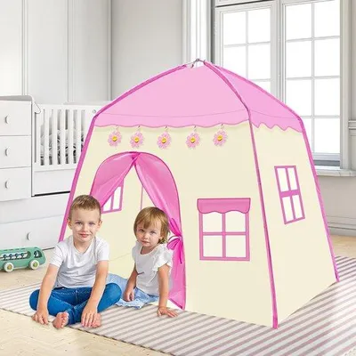 Produktbild von Famanu Spielzelt für Kinder - Prinzessin Zelt in Rosa