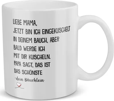 Produktbild von 22Feels Schwangerschaft Geschenk Frauen Werdende Mama Mom To Be Schwanger Babyparty Babyshower Geschenkidee Kaffeetasse Haferl Geburtstag Weihnachten