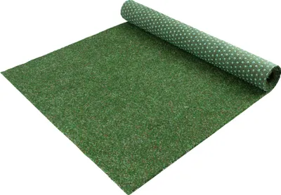 Grüner Rasenteppich Kunstrasen Teppich (ca. 5€/m²) - Fertigrasen