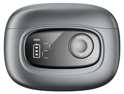 Productafbeelding van INF S9 multifunctionele elektrische nagelknipper — oplaadbare stille trimmer met LED, stofopvang en Type-C Donker grijs
