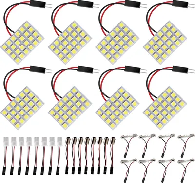 Produktbild von HUAZIZ 8 Stück 24 SMD LED Panel Deckenlicht Innenraum